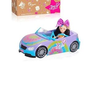 JoJo Siwa Colorful Convertible Car with Doll